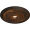 Ekena Millwork Theia Ceiling Medallion (Fits Canopies up to 6 3/4"), Hand-Painted Rust, 24"OD x 3 5/8"ID x 1 3/4"P CM24THRUS - alternate 2